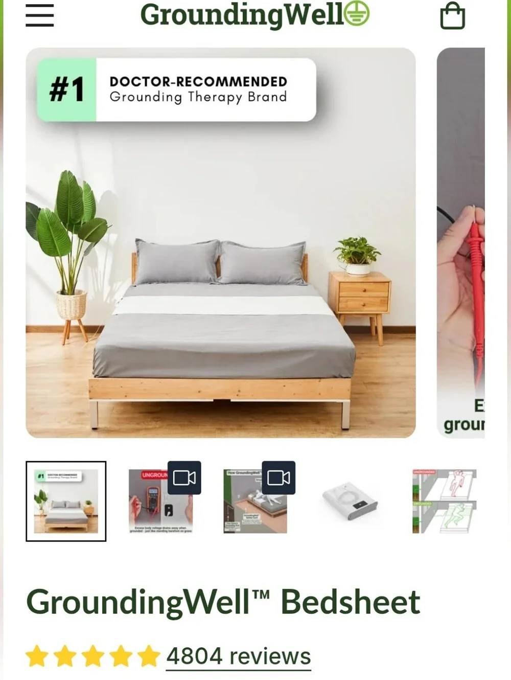 Grounding Well Bed Sheet For Grounding